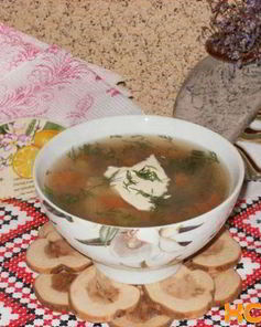 Гречневый овощной суп