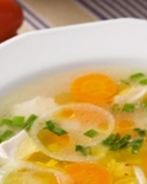 Куриный суп с рисом и овощами