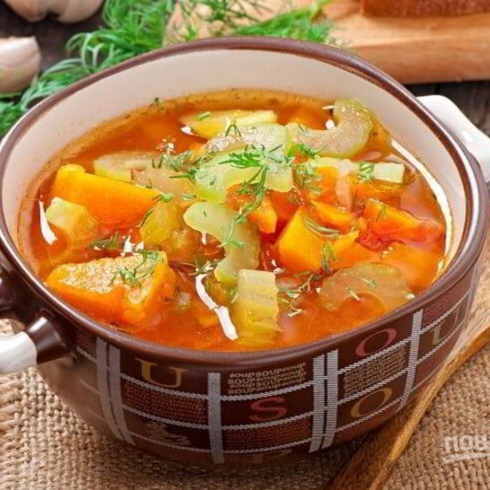 Рецепт легкого овощной суп