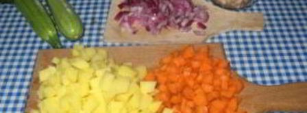 минестроне с фасолью. Шаг 2