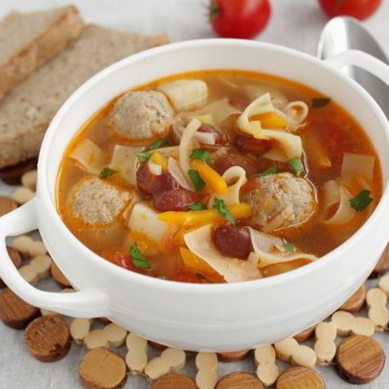 Рецепт наваристого супа с фрикадельками и овощами