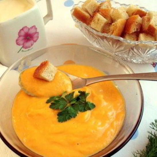 Рецепт овощного крема-супа с имбирем