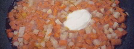 овощной крем-суп с имбирем. Шаг 4