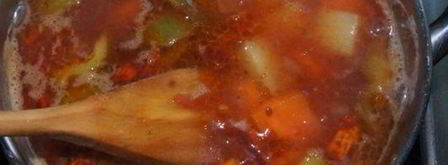 овощной суп чили с нутом. Шаг 5