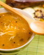 Овощной суп с баклажанами