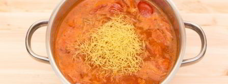 овощной суп с фасолью и макаронами. Шаг 13