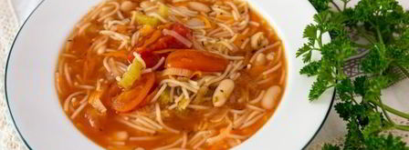 овощной суп с фасолью и макаронами. Шаг 17