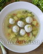 Овощной суп с фрикадельками