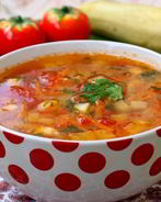 Овощной суп с кабачками