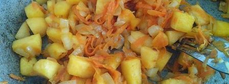 овощной суп с куриными кнелями. Шаг 4