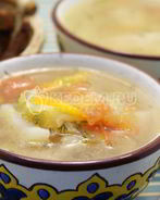 Овощной суп с курицей
