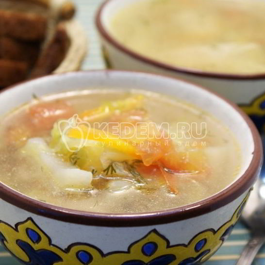 Рецепт овощного супа с курицей
