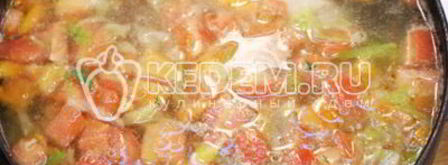 овощной суп с курицей. Шаг 7