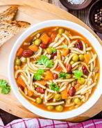 Овощной суп с вермишелью