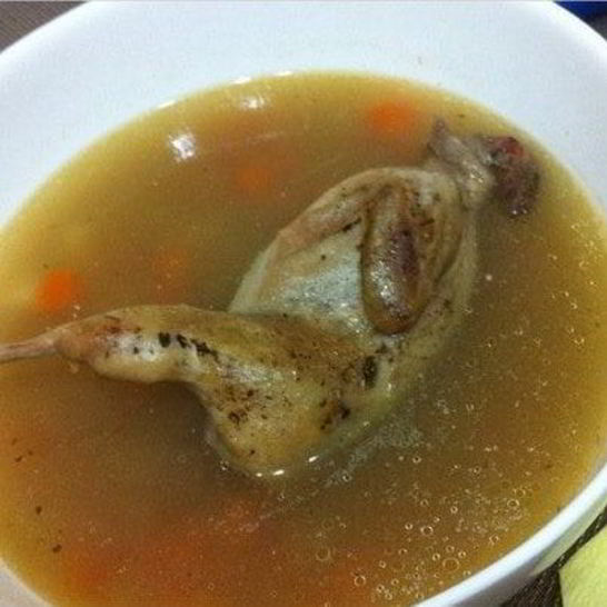 Рецепт овощного супчика с перепелкой