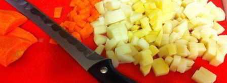 овощной супчик с перепелкой. Шаг 2