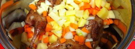 овощной супчик с перепелкой. Шаг 3