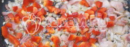 суп минестроне с фасолью и беконом. Шаг 2