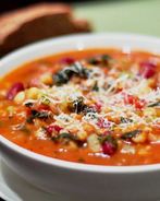 Суп минестроне с фасолью