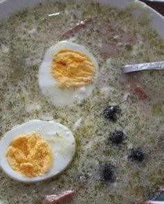 Суп с яйцом