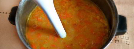 постный суп из красной чечевицы. Шаг 4