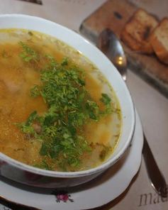 Рыбный суп с тыквой