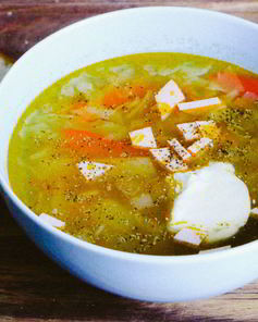 Летние щи из свежей капусты