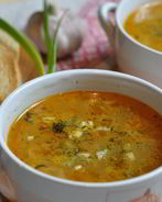 Постные щи с грибами