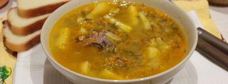 щи из кислой капусты с курицей. Шаг 10