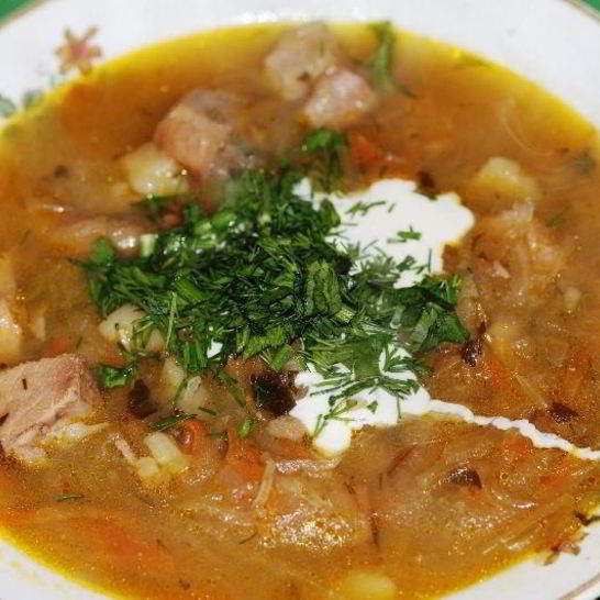 Рецепт щей из кислой капусты в мультиварке