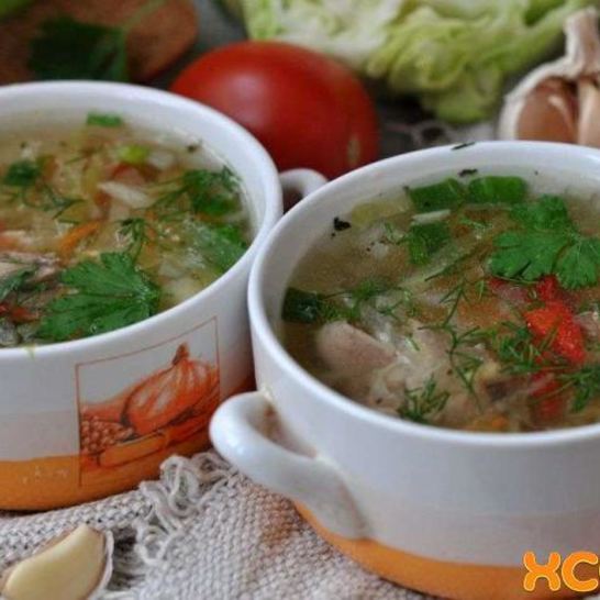 Рецепт щей из курицы со свежей капустой