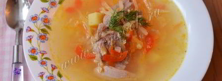 щи из квашеной капусты с пшеном. Шаг 11