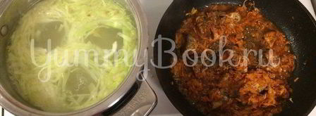 щи из рыбной консервы. Шаг 7