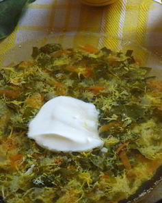 Щи из щавеля с перловкой