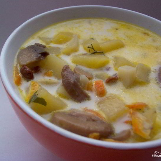 Рецепт щей с грибами и фасолью