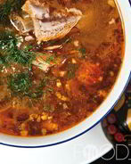 Щи с курицей