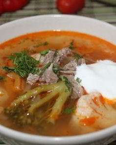 Щи с цветной капустой