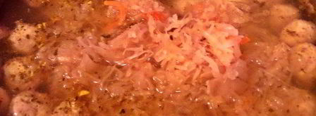 щи сборные с фасолью и фрикадельками. Шаг 6