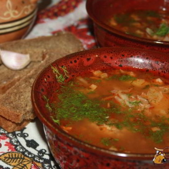 Рецепт щей со свежей капустой, индейкой и острыми колбасками