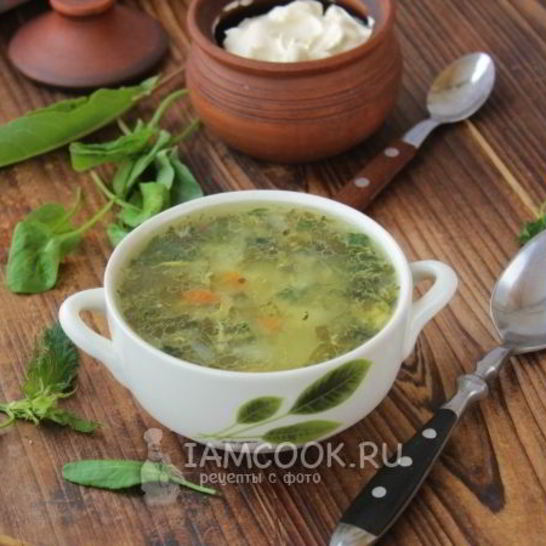 Рецепт зеленых щей с крапивой и щавелем