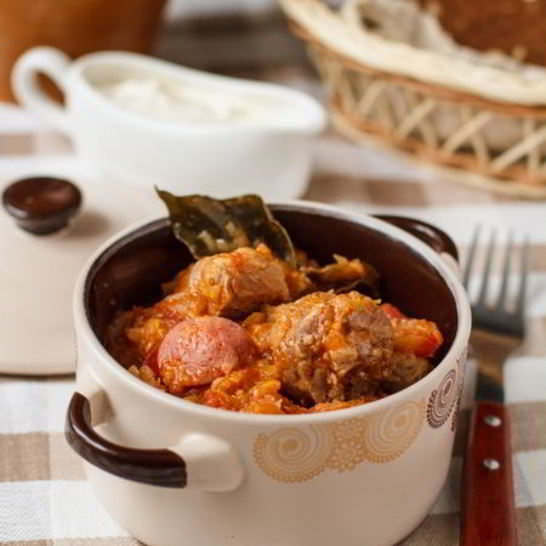 Рецепт капустной солянки с мясом