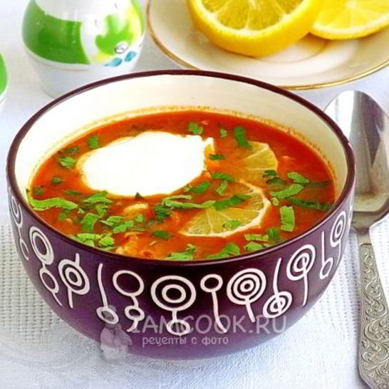 Рецепт рыбной солянки трактирной