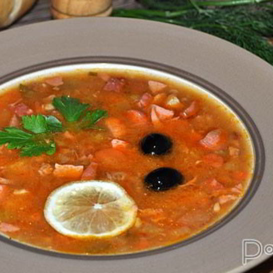 Рецепт сборной мясной солянки