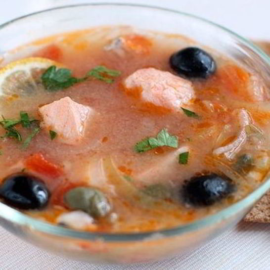 Рецепт солянки без мяса