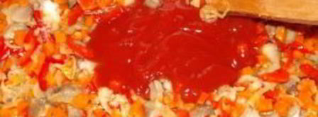 солянка грибная на зиму с томатной пастой. Шаг 4