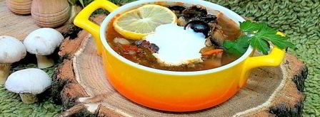 солянка грибная с огурцами. Шаг 15