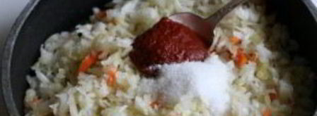 солянка из квашеной капусты с мясом. Шаг 3