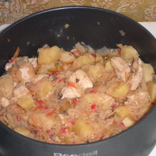 Рецепт солянки картофельной с квашеной капустой