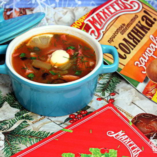 Рецепт солянки мясной сборной 1 января