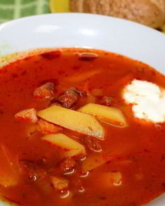 Солянка сборная мясная с картошкой